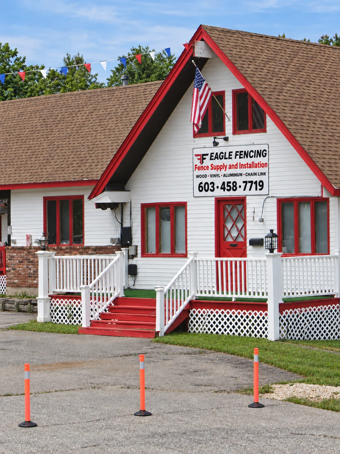 The Eagle Fencing storefront at 370 N Broadway in Salem, New Hampshire