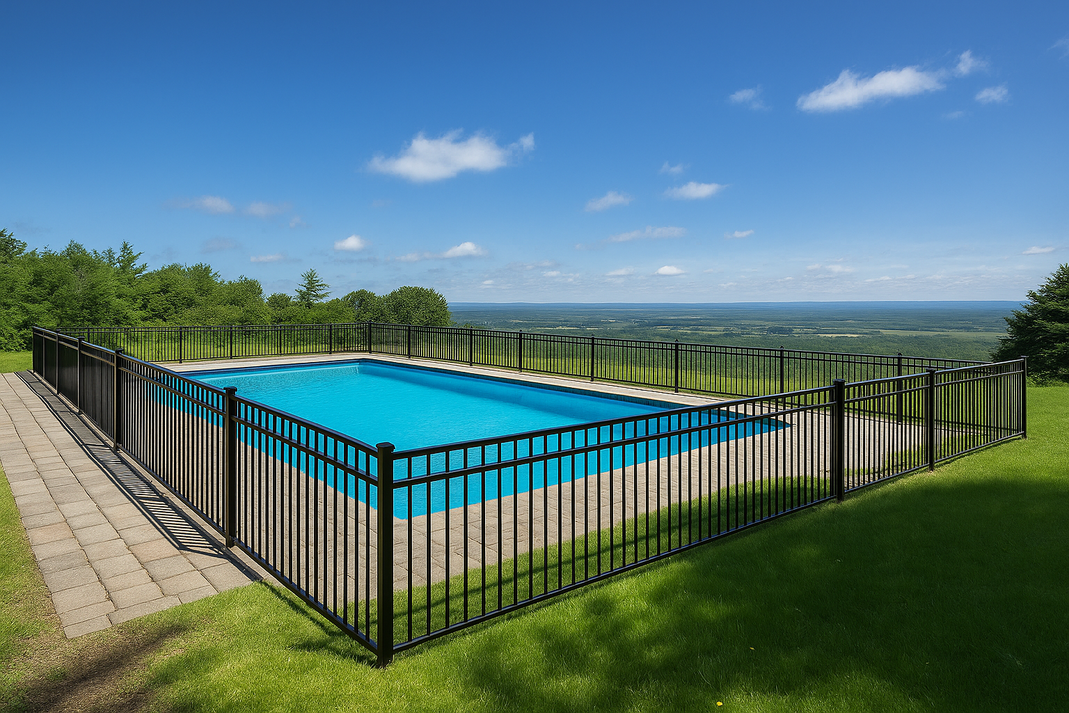 fence around pool