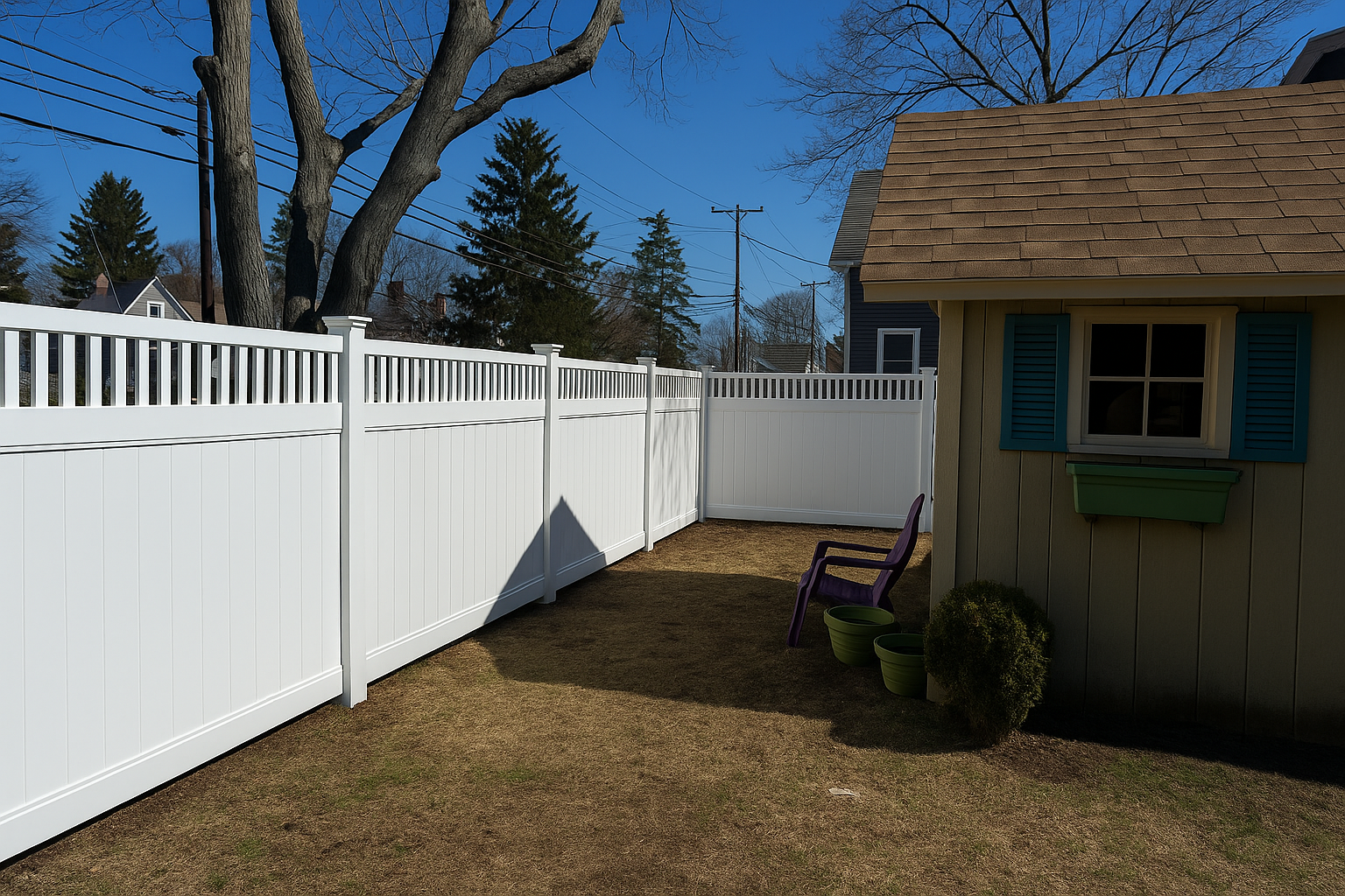 fence vinyl panel eagle fencing ne