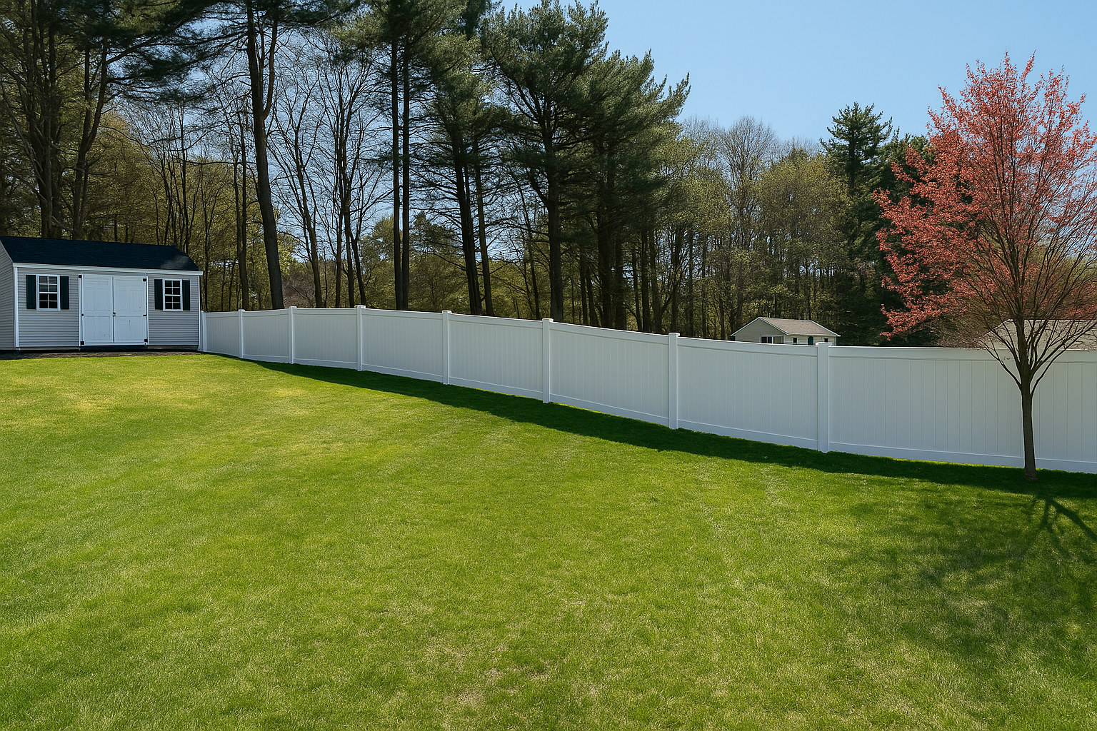 vinyl panels fencing installation