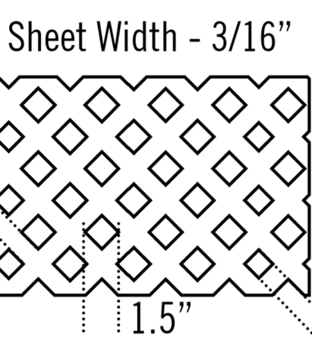 Privacy Fence with Small Diagonal Lattice | White Vinyl | 6ft x 8ft - Image 3