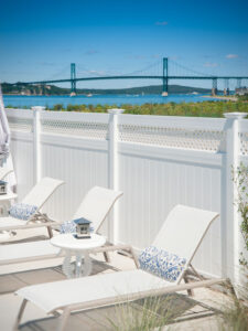 Privacy Fence with Small Diagonal Lattice | White Vinyl | 6ft x 8ft